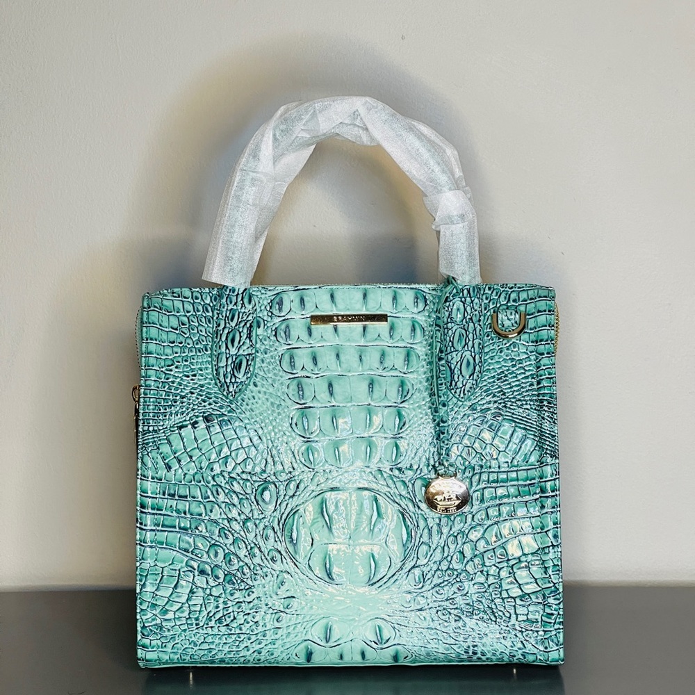 Brahmin Small Caroline Satchel Biscay Melbourne Leather